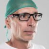Gorro de cirujano verde con cintas, bolsa de 100 unidades