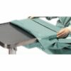Funda de mesa mayo verde estéril 75x145 cm 20 g/m²