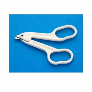 Pinza quitagrapas estéril con punta de metal para uso ginecológico desechable