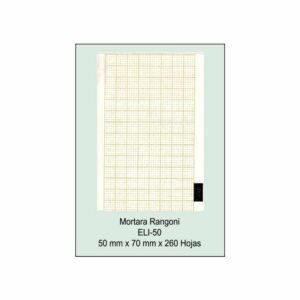 Block papel térmico modelo K 312 D, ref. 0553013, 50mmx70mm, 260 hojas, color naranja, caja 20 unidades