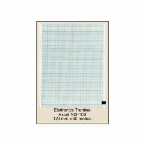 Rollo de papel térmico Excel 103/106 color azul 120mm x 30m ref 0553020