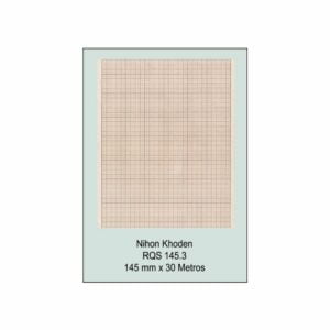 Rollo papel térmico Fukuda Denshi modelo FCP 145 U, 145mm x 30m, color naranja, caja 20 unidades, referencia 0553021