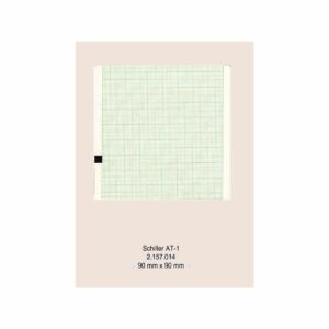 Block papel térmico Schiller modelo Cardiovit AT-1 Spirovit SP-1, ref 0553059, 90mmx90mm, 400 hojas, color rojo