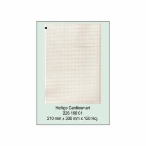 Block de papel térmico GE Healthcare modelo Cardiosmart/MAC 1200, ref 0553066, 210x295mm, caja 10 unidades, color rojo