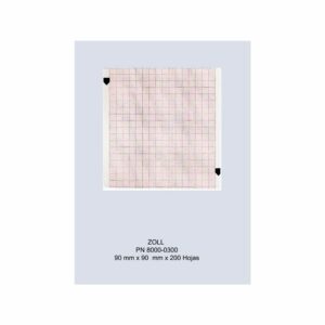 Block papel térmico Wakeling modelo 8000-0300, 90mmx90mm, 200 hojas, cuadrícula roja, caja 20 unidades