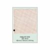 Bloque papel térmico GE Hellige Marquette modelo EK 53/I/R, 130x135mm, 370 hojas, color naranja, caja 20 unidades