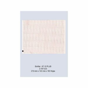 Block papel térmico Schiller modelo AT-10 PLUS, medidas 210mmx140mm, 160 hojas, color rojo, caja 20 unidades, referencia 0553119