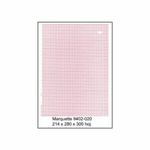 Block papel térmico modelo CASE 12/15/16 para equipos GE Hellige Marquette MAC 5000 MAC 5500 MAC 8000