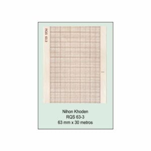Rollo papel térmico Nihon Kohden Cardiofax V modelo ECAPS 63mm x 30m referencia 0553132-NK