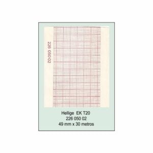 Rollo papel térmico GE Hellige Marquette modelo EK31 EK T20 EK100 referencia 0553154 medidas 49mmx30Mts color rojo