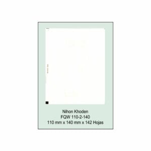 Block papel térmico Nihon Kohden modelo CARDIOFAX S 1250 1250K ref 0553169 medidas 110x140mm 142 hojas