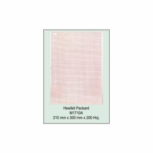 Block papel térmico Hewlett Packard Philips modelo M1700A-M1701A-M1702A, 210mmx300mm, 200 hojas, cuadrícula roja