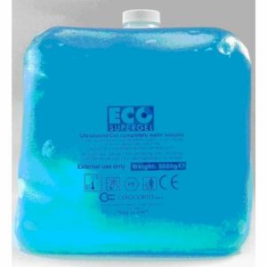 Gel de ultrasonido azul Ecosupergel 5000 cc para ecografías médicas