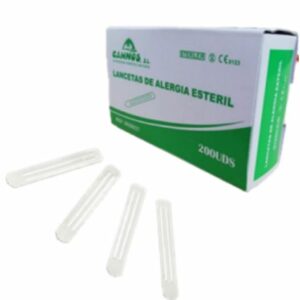 Lanceta de alergia sin látex de acero inoxidable para punzar la piel