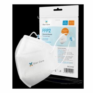 Mascarilla FFP2 Starcare con sujeción trasera, caja de 10 unidades para protección diaria