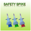 Cánula de extracción e inyección ergonómica Safety Spike con filtro de ventilación de 0,2 µm y código rojo