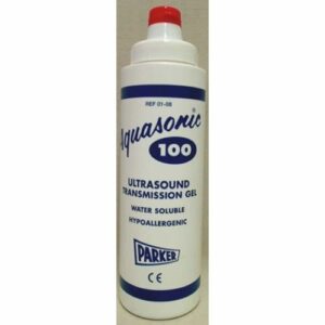 Gel de ultrasonido azul Aquasonic 250 gramos para ecografía médica