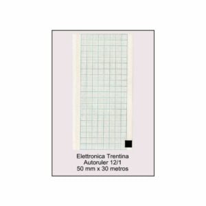Rollo papel térmico modelo Autoruler 12/1-Doc 101, color azul, medidas 50mm x 30mts