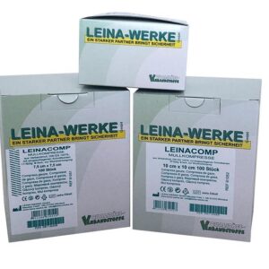 100 NON-STERILE COTTON PADS 7.5x7 CM