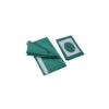 Sábanas paños desechables estériles de viscosa plastificada con fenestra de 8 cm y adhesivo, tamaño 50x40 cm
