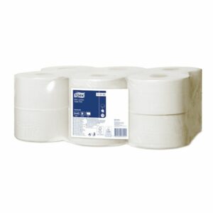 Papel higiénico Tork mini jumbo blanco suave caja 12 rollos ref 110163