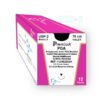 Sutura absorbible multifilamento PGA color violeta acanalada con aguja triangular 22mm longitud 75cm para cirugia general