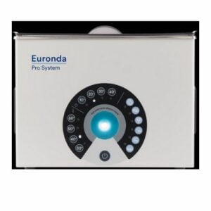 Tanque ultrasónico Eurosonic 4D con cestillo perforado y tapa gris humo, dimensiones 320x240x170 mm