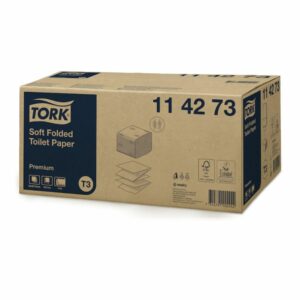Tork papel higiénico plegado suave blanco 19x11cm referencia 114273