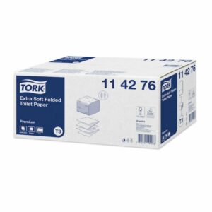 Tork Papel Higiénico Plegado Extra Suave Blanco 19X11Cm. Ref. 114276
