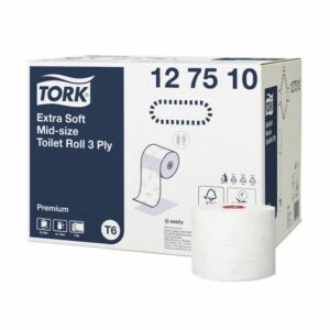 Tork rollo papel higiénico mid-size blanco 70mx9,9cm 3 capas