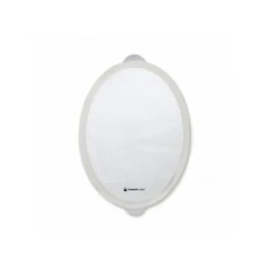 Ventana flexible para fístula tamaño medio, material transparente y adaptable para monitoreo continuo