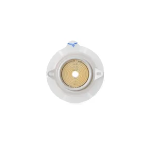 Disco adhesivo transparente extra flexible con aro de 40 mm y apertura ajustable de 10 a 35 mm para fijación de dispositivos de ostomía