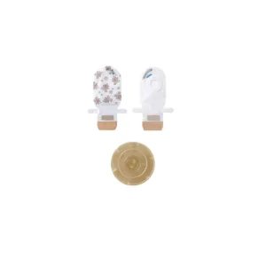 Bolsa pediátrica abierta de 2 piezas transparente para estomas de 0 a 25 mm