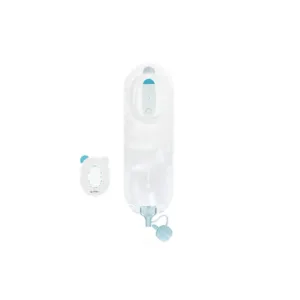Bolsa estéril transparente 2 piezas abierta con enganche adhesivo para procedimientos de refeeding