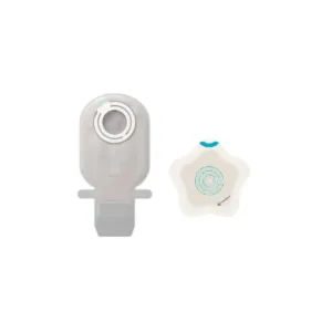 Bolsa de ostomía pediátrica de 2 piezas abierta con ventana de inspección para estomas de 0 a 35mm