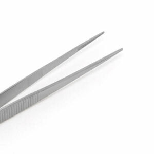 Pinza de disección recta sin dientes modelo RT.25 para uso ginecológico