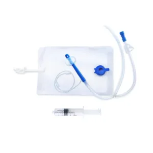 Kit de irrigación rectal estéril con bolsa de 2000 ml, catéter con balón de silicona y conexión embudo