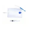 Kit estéril irrigación con catéter rectal balón silicona y válvula antirretorno Luer-Lock para enemas médicos