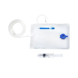 Sistema de irrigación estéril con catéter rectal con balón incluido para enemas de retorno y limpieza intestinal