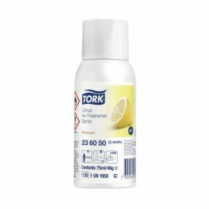 Ambientador en spray cítrico para dispensador Tork, caja de 12 unidades, referencia 236050