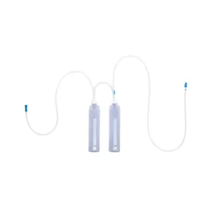 Set OPTILINE doble botella drenaje torácico con válvula antirretorno y sello de agua