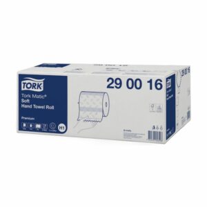 Toallas de mano blancas suaves en rollo Tork Matic referencia 290016 medidas 100x21 cm