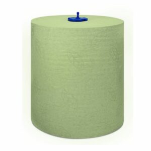 Toallas de mano verdes en rollo de 150x21 cm para dispensador Tork Matic, pack de 6 rollos