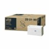 Toalla de mano Tork doblada en V blanca 23x23 cm, pack 250 unidades, flushable