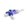 Llaves Tres Pasos Discofix Azul para fijación segura de componentes médicos, caja de 50 unidades, ref 4095111