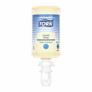 Tork Anti Olor Jabón Líquido 1000ml transparente sin perfume ni color para lavado de manos