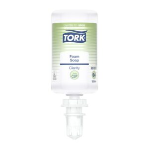 Tork Claro jabón en espuma 1000ml transparente sin perfume ni color para lavado de manos