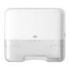 Tork dispensador mini para toalla doblada en v/c color blanco, modelo 553100