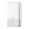 Dispensador Tork serie 556000 color blanco para papel higiénico plegado, medidas 271x159x128mm
