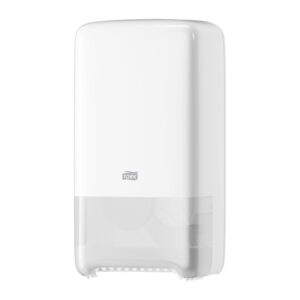Dispensador Tork mid-size blanco para dos rollos de papel higiénico, modelo 0670108, ref. 557500